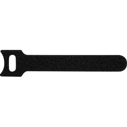 Velcro adesivo a strappo 125 x 16 mm nero 5 pz