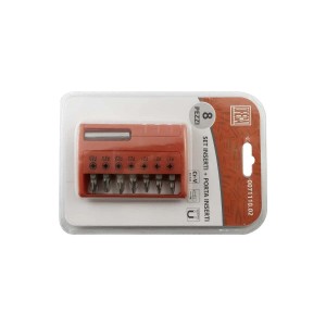 Set inserti cr-v con porta inserti Pozidriv 8 pz