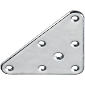 Basetta in acciaio zincato triangolare