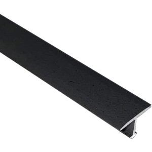 Profilo a T in alluminio Arcansas grigio scuro, 14x9x900 mm, per fissaggi e collegamenti.