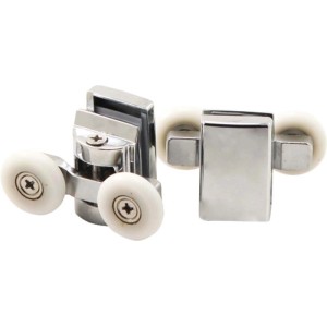 Rulli superiori doppi box doccia vetro 6 mm Idrostile ø23 mm cromo