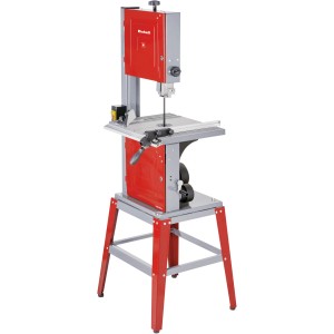 Sega a nastro Einhell TC-SB 305 U: strumento stazionario rosso/grigio per tagli precisi in legno e plastica.