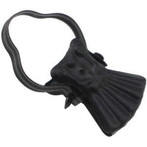 Clip nero per binari per tende.