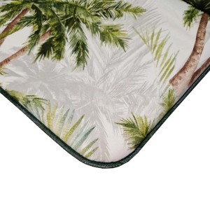 Cuscino da esterno t.b.t. con motivo a palma.