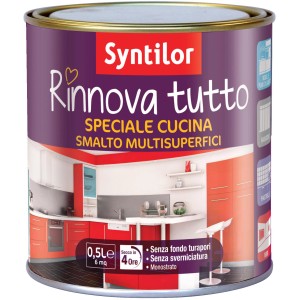 Barattolo di smalto per cucina Syntilor, viola, con motivo di cucina. Ideale per rinnovare.