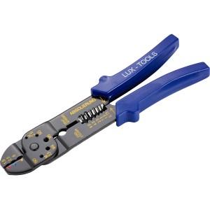 Pinza a crimpare LUX 225 mm per crimpare e tagliare cavi e capicorda.