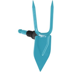 Zappa da giardino Gardena Combisystem, lama blu con due denti per giardinaggio.