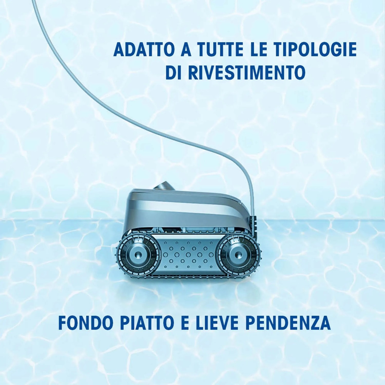 Robot pulitore per piscina Zodiac Sweepy SWY3520 per fondo e pareti, grigio.