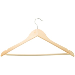 Gruccia in legno con barra, confezione da 8 per pantaloni e top, categoria Organizzazione tessile.