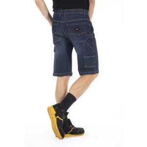 Pantaloncini da lavoro t.b.t. in denim con pratiche tasche per artigiani.
