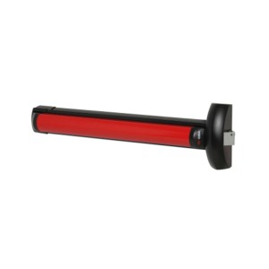 Maniglia per porta t.b.t. rossa/nera per porte – vista dettagliata.