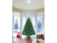 Albero Di Natale Artificiale Verde H 210cm X L 102cm Pino Super Folto Con 280 Luci Led Incorporate E Base Effetto Legno 86825145 - Foto 4