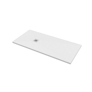 Piatto doccia t.b.t. bianco con scarico quadrato.