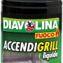 Bottiglia nera di liquido accendifuoco t.b.t.