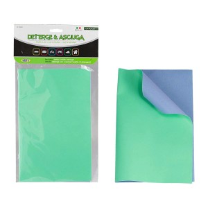 Panno per la cura dell'auto t.b.t., verde/blu.