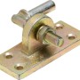Cerniera regolabile zincata gialla Ø 13 mm per fissaggio a nastro.