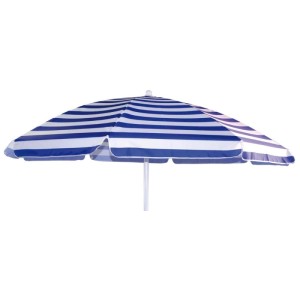 Ombrellone da giardino a palo centrale Ø 200 cm righe colori assortiti