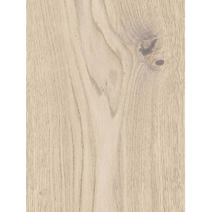 Dettaglio di un pavimento vinilico chiaro con venature del legno.