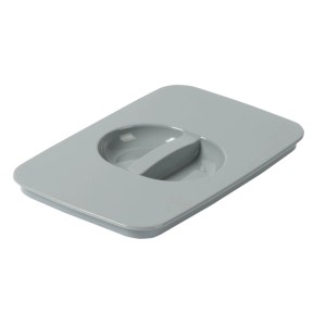 Coperchio grigio con maniglia per pattumiera t.b.t.