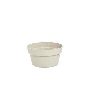Ciotola plastica riciclata Ø 15 cm bianco pietra