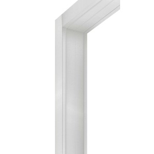 Dettaglio: Telaio porta bianco per porta a soffietto