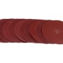 Set dischi abrasivi LUX, 125 mm, per trapani, grana grossa (K50/K80) per la lavorazione di legno e metallo.