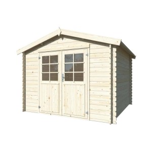 Casetta da giardino in legno Luisa sp. 28 mm H235xL318xP300 cm