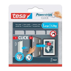 Powerstrip Click Tesa bianco 4X2 L