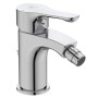 Miscelatore t.b.t. lucido per lavabo e bidet dal design moderno.