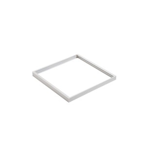 Cornice quadrata argentata per pannelli LED OBI.