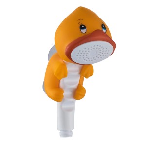 Soffione doccia giallo a forma di anatra per bambini, Categoria: Doccette.