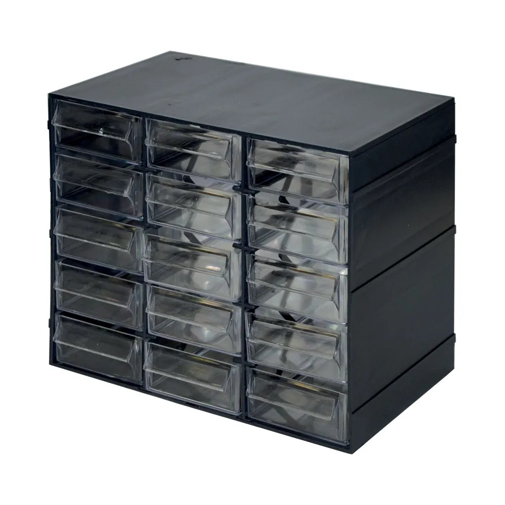 Plastic Forte Cassettiera Nilo 5 Cassetti In Plastica, Colore Nero, 100