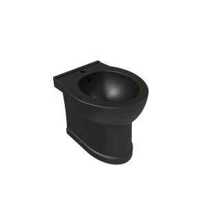 Bidet nero per il bagno.