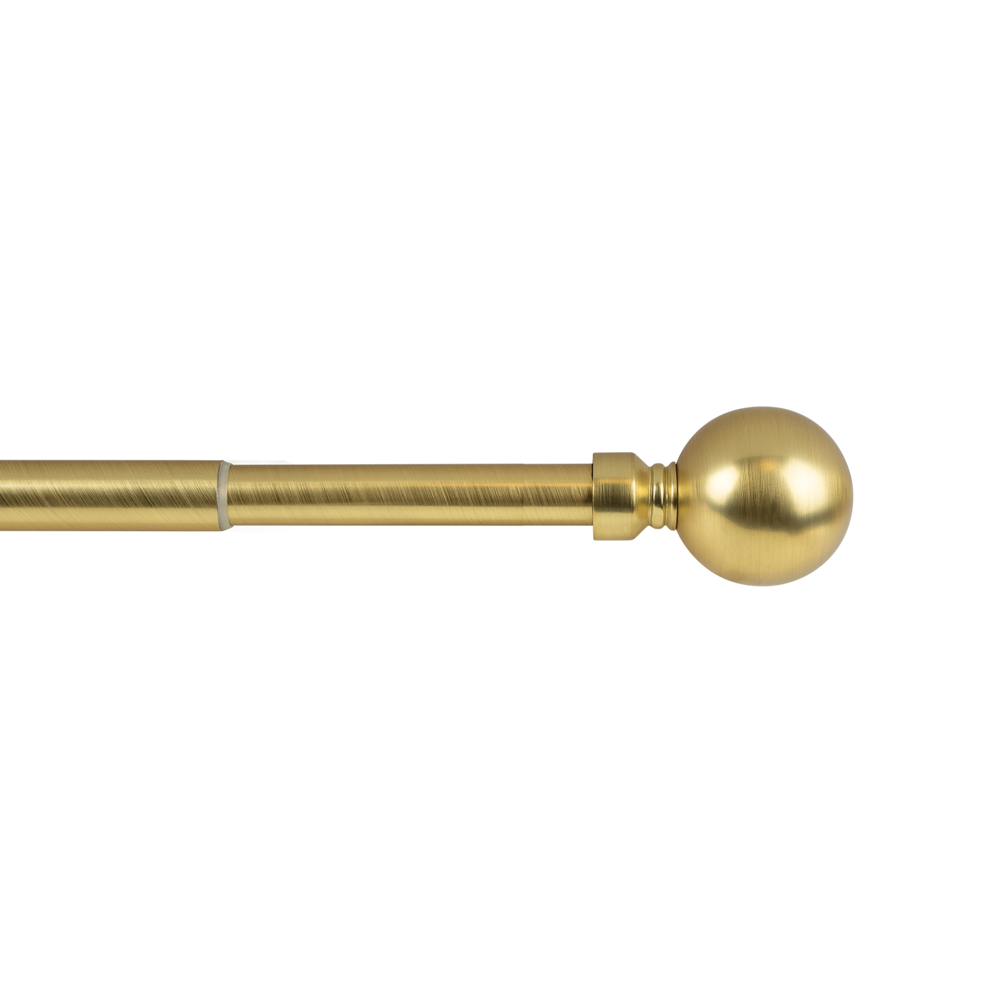 Bastone per tende Kit Sfera 120/210 x Ø 1,9/1,6 cm cromo oro satinato