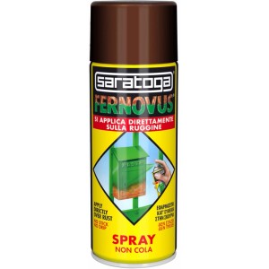 Vernice spray antiruggine marrone di Saratoga, adatta per applicazioni speciali.