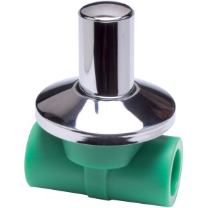 t.b.t. per cassetta WC, cromo/verde.