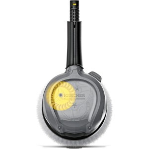 Kärcher WB 130 spazzola rotante con corpo trasparente e testina gialla.