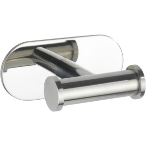 Wenko Gancio a muro Turbo-Loc in acciaio inox Duo Orea Shine, porta asciugamani doppio.