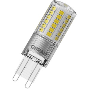 Lampadina LED Osram G9, 4.8W, luce bianca calda, per interni.