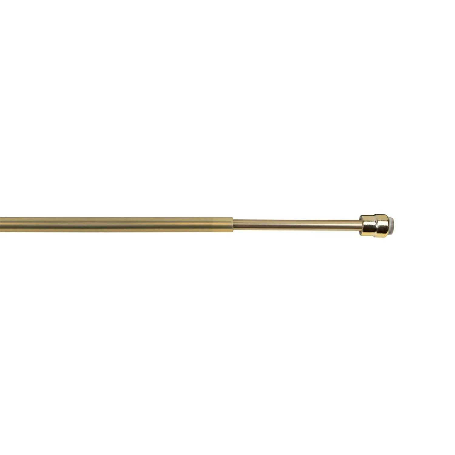 Asta Per Tende A Due Vie 19 Mm In Acciaio - Cromo Opaco, Lunghezza 120-600 Cm, Con Tappi