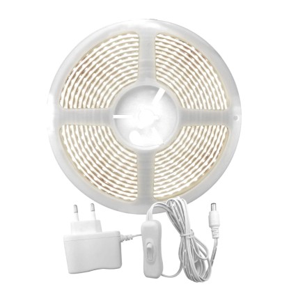 Striscia LED COB 12 V 5 m 4000K 30 W 1600 led 3000 lm