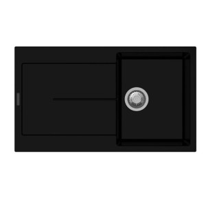 Lavello in acciaio inox nero, modello t.b.t.