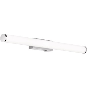 Moderna lampada da parete a LED per bagno Trio Mattimo, 60,4 cm, cromo/bianco, resistente agli spruzzi.