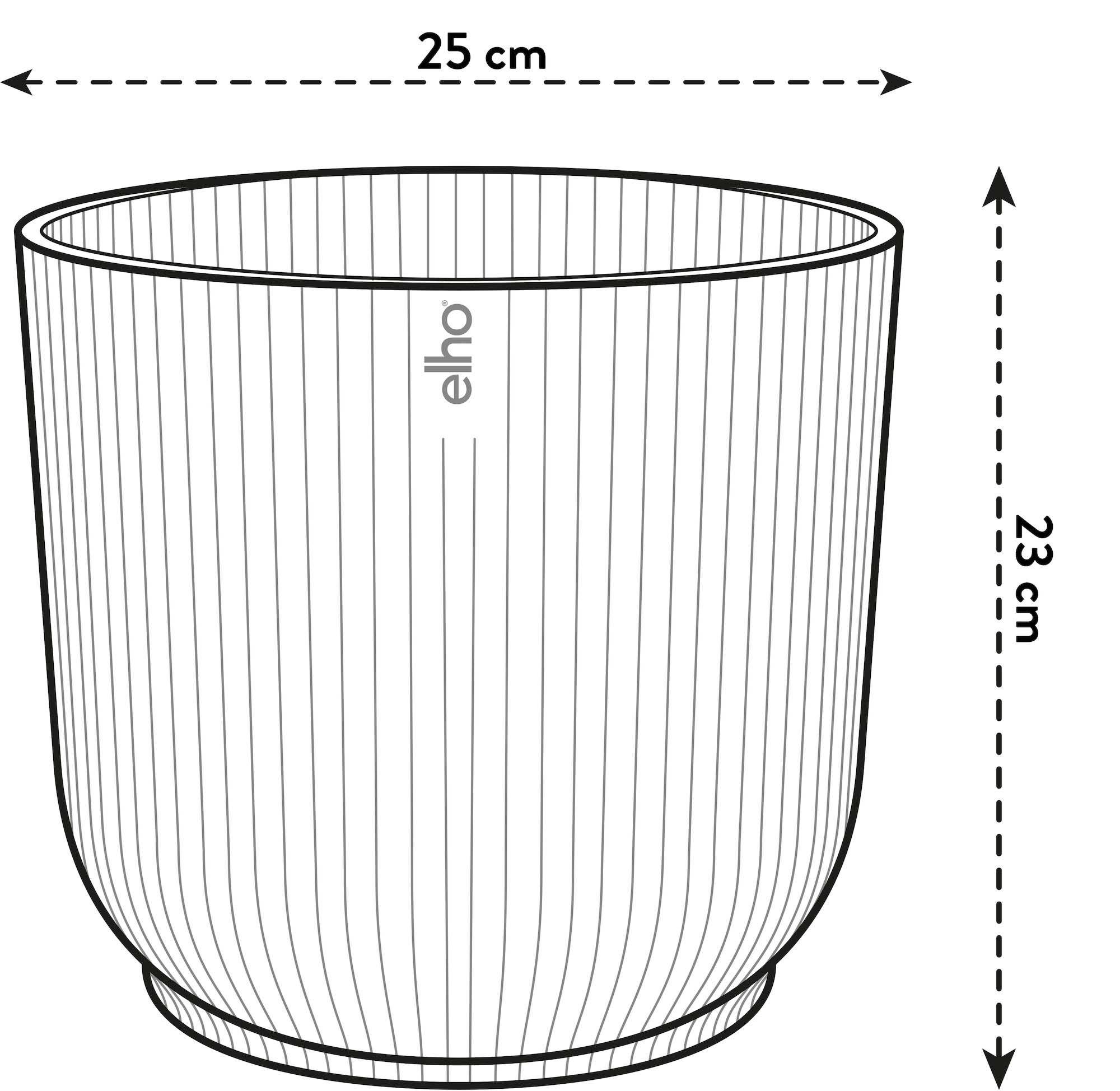 Vaso da interno Elho Vibes Fold Round bianco Ø 25 cm
