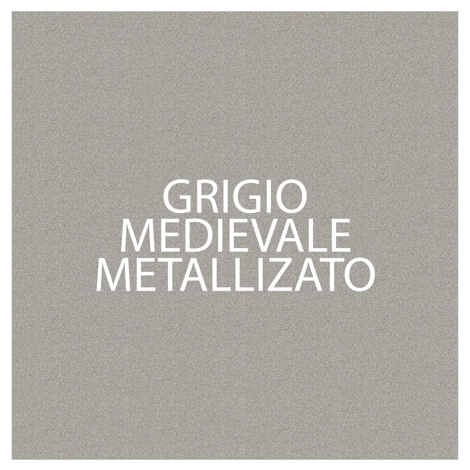 Campione colore: Smalto antiruggine grigio metallizzato, tonalità Grigio Medievale.
