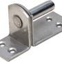 Cerniera a vite D2 in acciaio inox, 35x100x13mm, per fissare porte e cancelli.