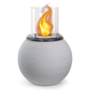 Camino a bioetanolo giardino Divina Fire Botticelli 3,4 kW Ø40xH54 cm beige