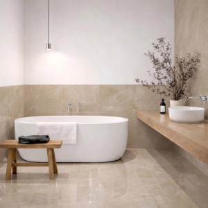 Piastrella in gres porcellanato Marble Beige Regale 60x120 cm 1,44 m²