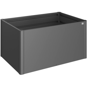 Aiuola rialzata Biohort, 1,5x1 m, grigio scuro metallizzato. Aiuola rialzata in metallo per giardino e piante.