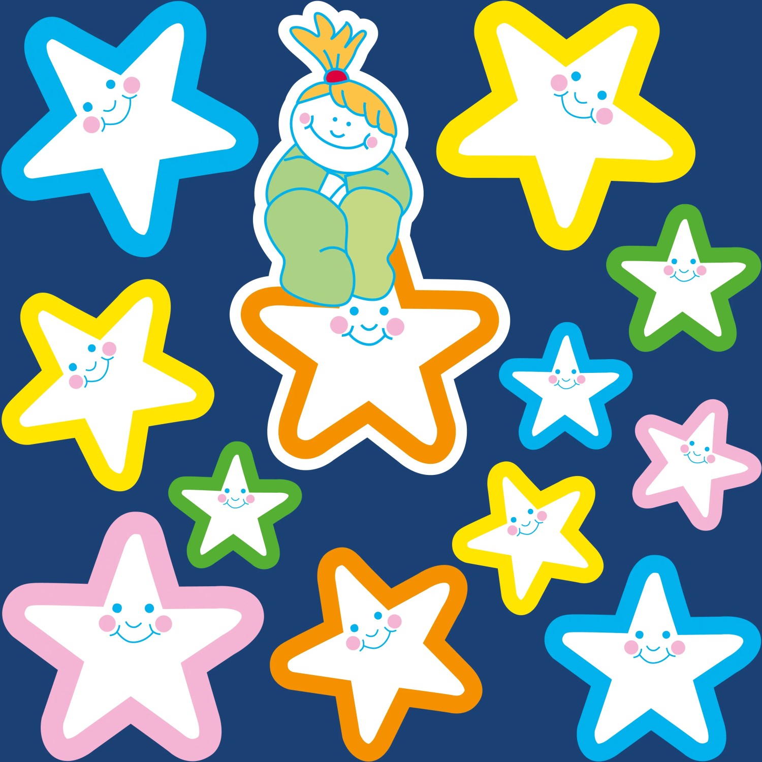 444 Stelle Fosforescenti Per Soffitto | Adesivi Glow In The Dark Per Camera Bambini - Sistema Solare